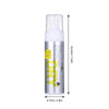 A tall silver bottle of pet paw cleaner foam for cats and dogs with a white pump dispenser.
