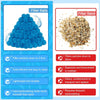 Comparison chart showing features of Filter Balls versus Filter Sand for pool filtration.