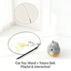 A cat toy featuring a wand and bell, designed for playful and interactive play.