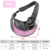 Pink pet carrier sling bag for dogs and cats with size options S and L
