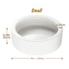 White ceramic reptile feeding and watering bowl with a diameter of 5cm (1.97inch).