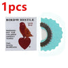 A single piece of a bird whistle featuring a heart-shaped component and a serrated edge.