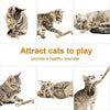 A set of natural silver vine cat chew toys for dental health, shown as various textured and sized toys.