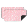 Pink patterned reusable absorbent cage liner for guinea pigs and small pets