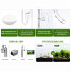 A set of aquarium CO2 diffusers featuring a ceramic disc, suction cups, and various interface components for gas delivery.