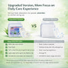 Comparison of an upgraded version and a regular version of aloe vera infused dog diapers.