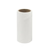 A roll of white heavy-duty lint roller for pet hair removal.