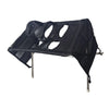 Black foldable pet grooming hammock for bathing and nail trimming