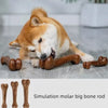 Simulation molar big bone rod made of natural wood for dog dental care