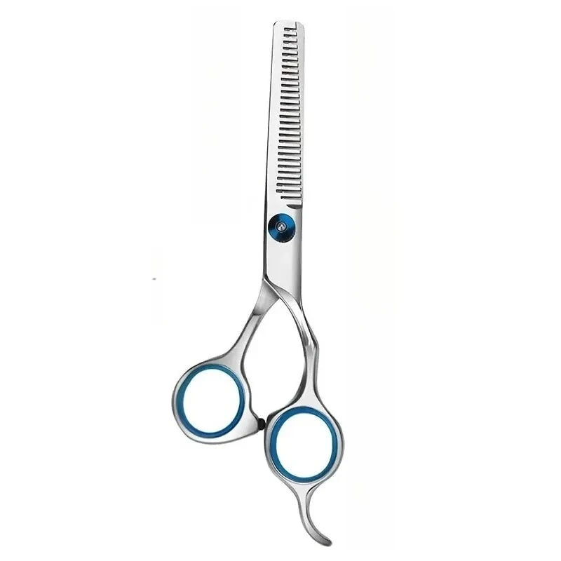Tijeras de peluquería de acero inoxidable profesional con peine de dientes finos
