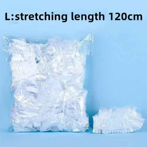 Klares Plastikpaket mit einer streckbaren Matte (120 cm) für Hamster- und Kaninchenkäfige.