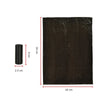 Roll of black reusable pet poop bags for dogs and cats with dimensions 22 cm by 30 cm