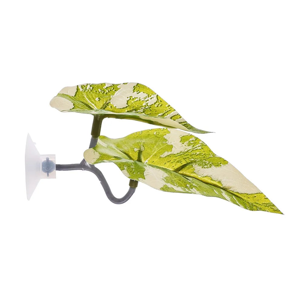 Feuilles de lotus simulées utilisées comme décoration ou accessoires pour un aquarium de combattant
