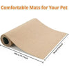 A beige self-adhesive cat scratch pad rolled out, measuring 100cm long.