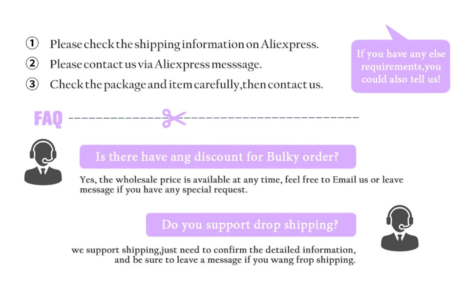 FAQ-Bereich mit Fragen zu Versand, Rabatten und Dropshipping für bequeme Hundendiagnen.