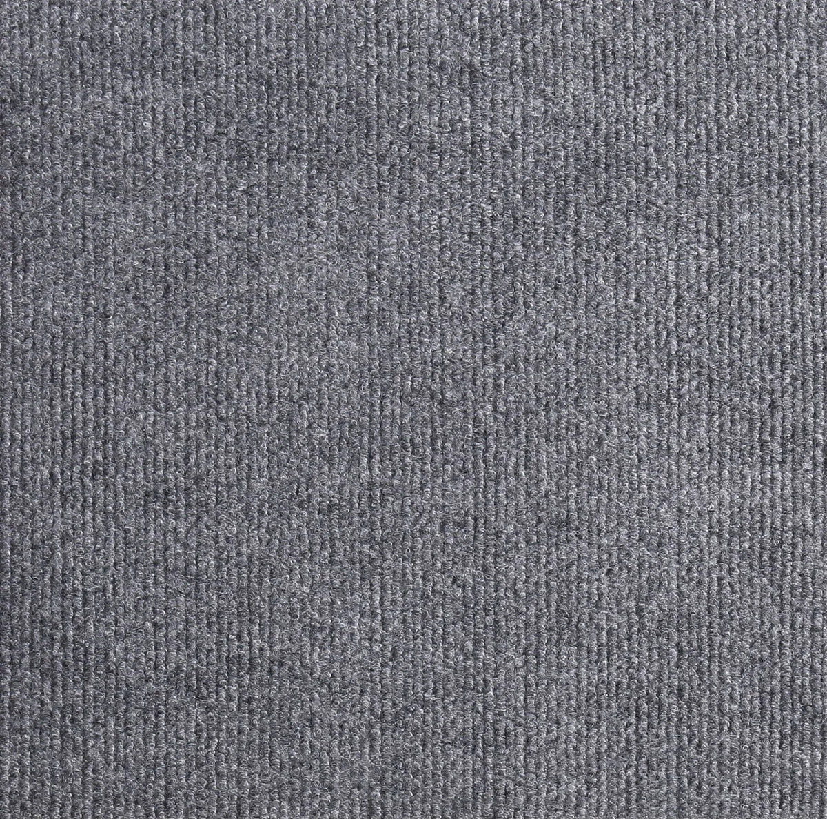 Nahaufnahme der Textur einer grauen, gewebten DIY Katzenkratzmatte.