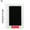 An XL size black square silicone kit for making pet paw prints on a card