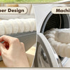 A removable zipper design for a hammock, shown alongside a machine washable feature.