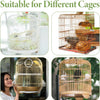 Various bird cages and nets suitable for different bird sizes and species.