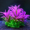 Plantes aquatiques artificielles vibrantes aux feuillages magenta et vert vif