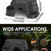 A black reptile hide cave decoration featuring multiple compartments and food bowls for various small reptiles.