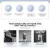 A pack of black dog foot patches designed to prevent slips and provide grip.