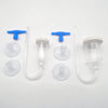 Clear aquarium CO2 diffuser with a tube, bubble counter, and suction cup components