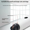 A white multi-port pet nail grinder device shown with different grinding options for small and large pets.