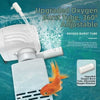 White upgraded oxygen burst tube for aquarium water circulation and aeration