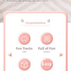 A pink Taotao Cat Toy Box featuring fun tracks, full of fun elements, artistic felt, and easy installation.
