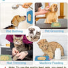 Silicone lick mat for pets used for bathing, grooming, nail trimming, and medicine feeding.