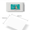 A package of pet wipes featuring a cat and dog, labeled as soft alcohol-free fragrance-free wipes for dogs and cats.
