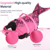 Pinker Meerjungfrauen-Stil-Hund-Schwimmweste aus hochwertigem 600D Oxford-Stoff zum Schwimmen