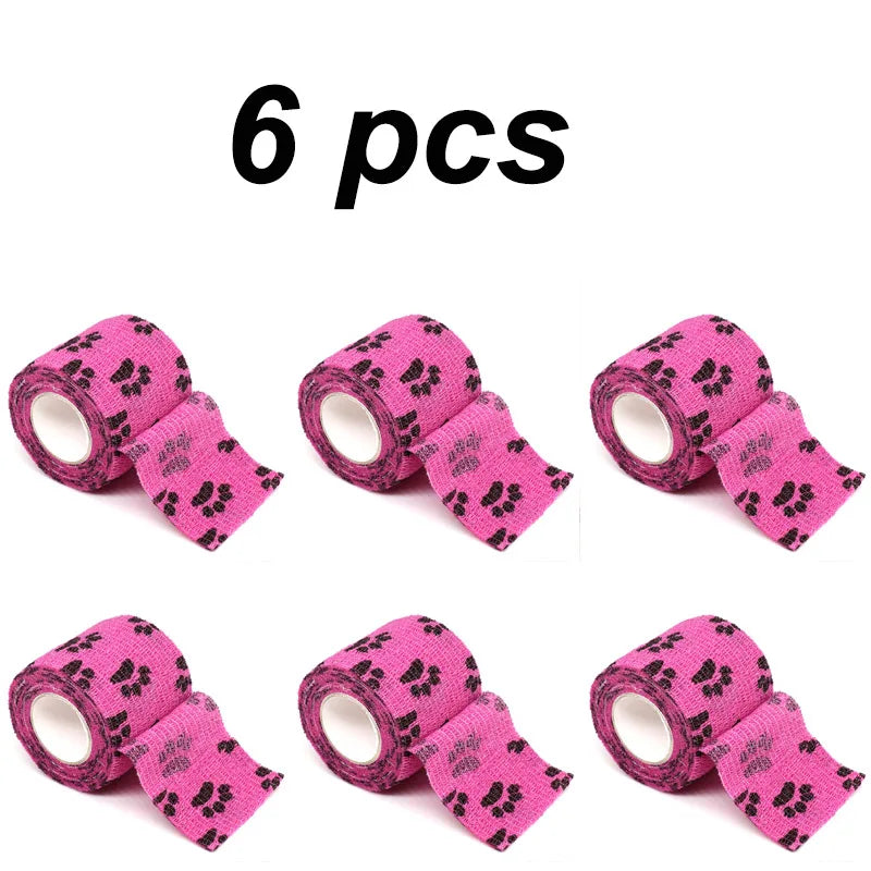 Six pink pet puppies anti-dirt leggings for walking dogs
