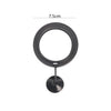 Black aquarium feeding ring with a suction cup for fish tanks