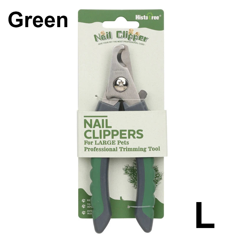 Grüne Nagelscheren für große Haustiere, ein professionelles Trimmtool mit Edelstahlklingen.