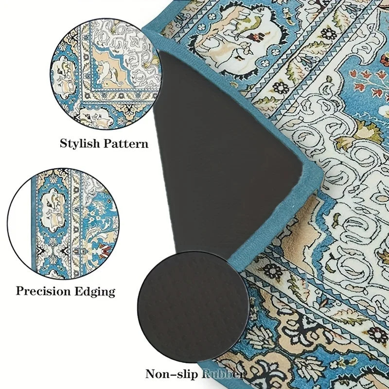 Reusable dog pee pads featuring a stylish pattern, precision edging, and non-slip rubber.