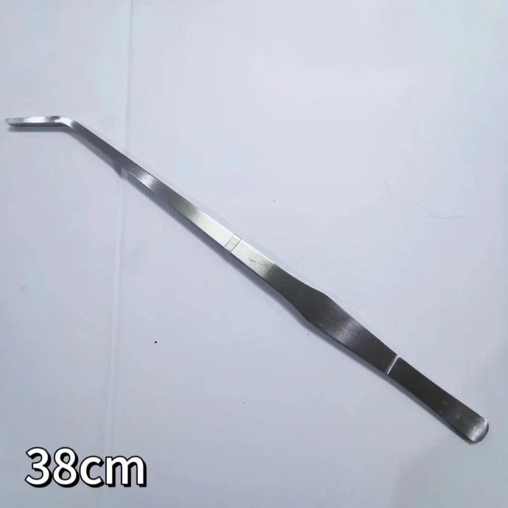 A stainless steel aquarium plant tweezers set with a length of 38cm.