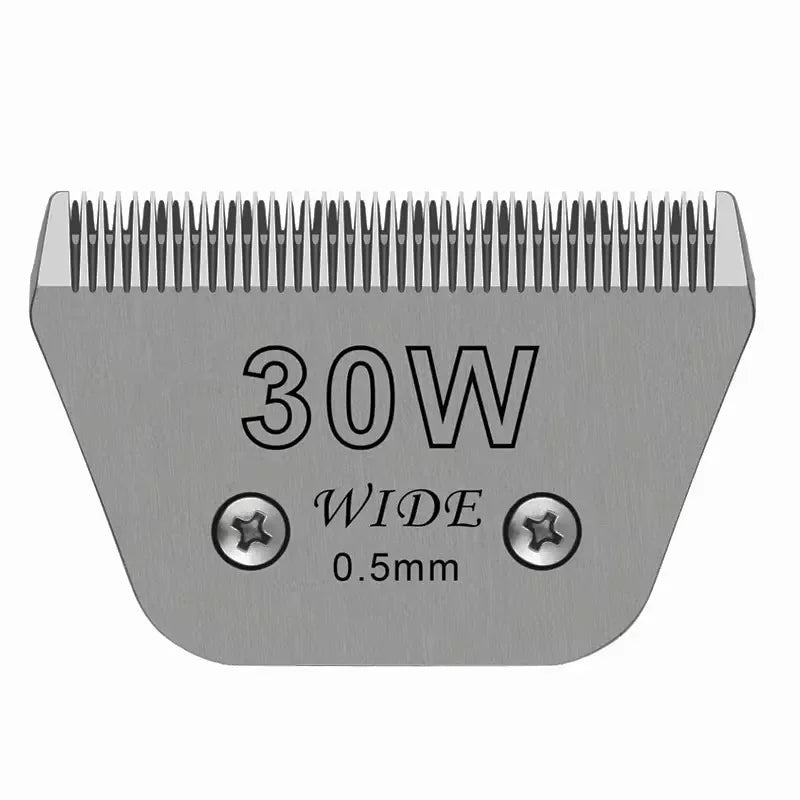 Gaine de rasage argentée avec puissance de 30W et ouverture de 0,5 mm.