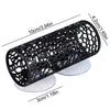 Black aquarium hideout tube with suction cups for betta and small fish
