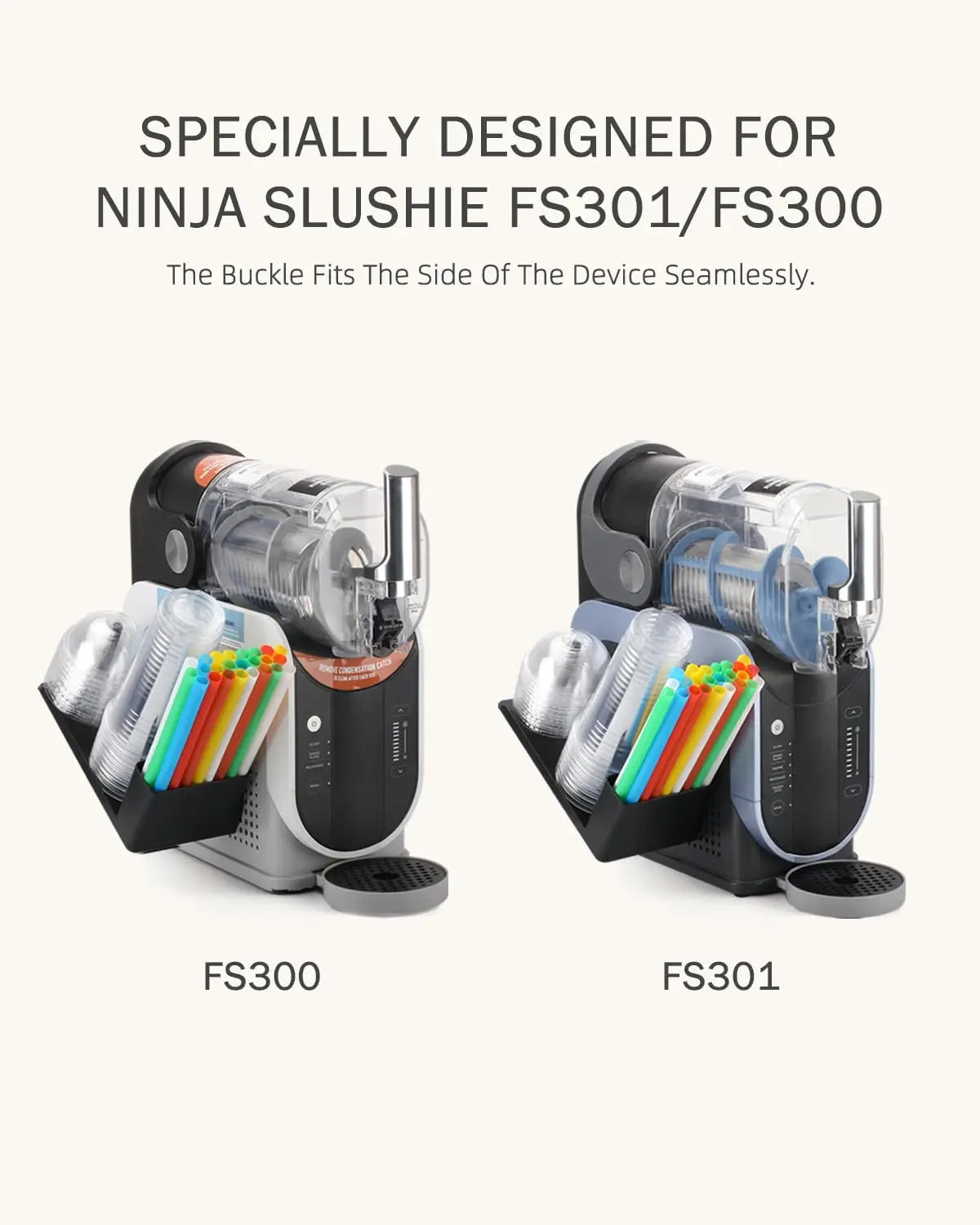 Seitenmontierter Becherorganizer für Ninja Slushie FS301 und FS300 Maschinen.
