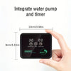 Appareil intelligent anti-brume noir avec pompe et minuteur.