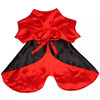 Red and black satin vampire cape for cats and small dogs