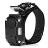 Black rechargeable dog training collar with remote featuring three modes and waterproof capabilities