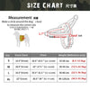 Size chart for a dog harness showing measurements for S through XL sizes.
