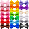 Colección de clips y lazos de pelo coloridos para aseo de perros y gatos, con varios colores como rosa, naranja y morado