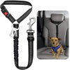 Arnés y correa ajustable negro para perros y gatitos con clip de metal y collar.