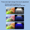Three-color light change one-touch adjustment for fish tanks featuring different lighting modes.