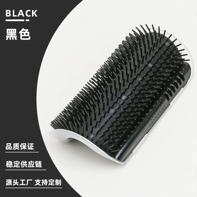 Black cat self-groomer wall-mounted massage comb for kittens and puppies