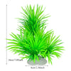 Une plante aquatique artificielle vert vif avec de longues feuilles fines.